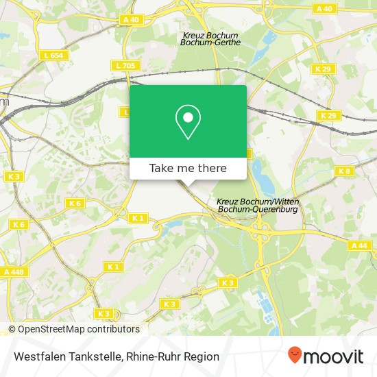 Westfalen Tankstelle map