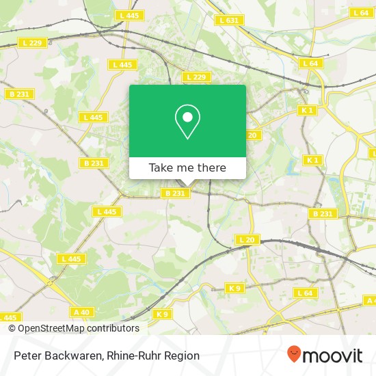 Peter Backwaren map