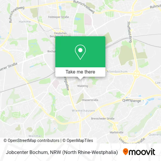Карта Jobcenter Bochum