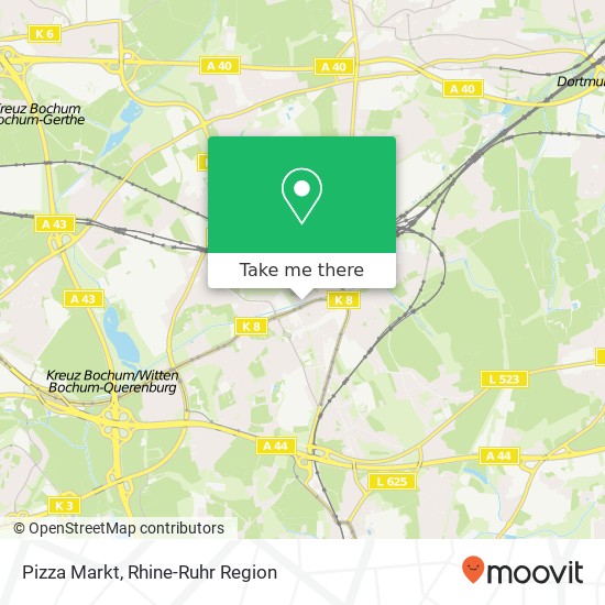 Pizza Markt map