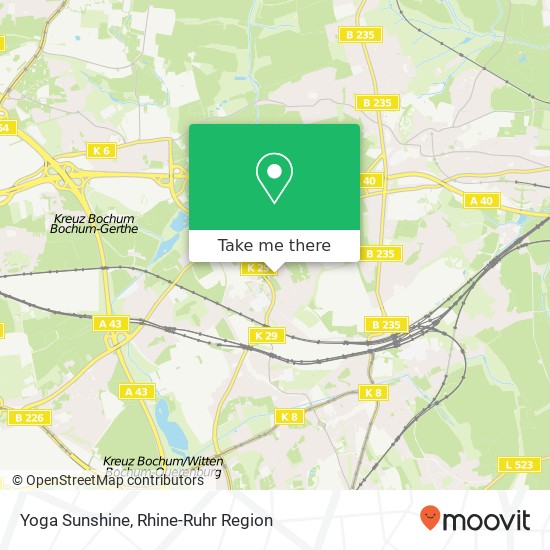 Yoga Sunshine map