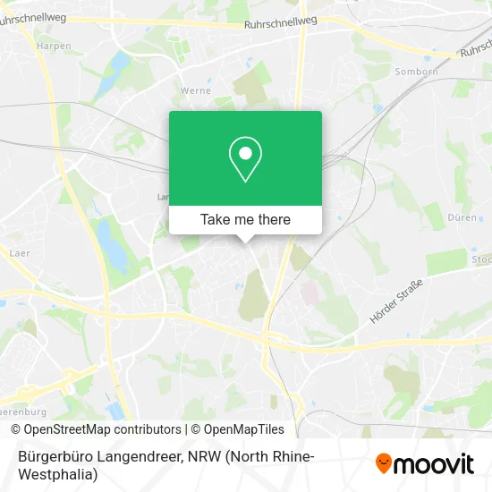 Карта Bürgerbüro Langendreer