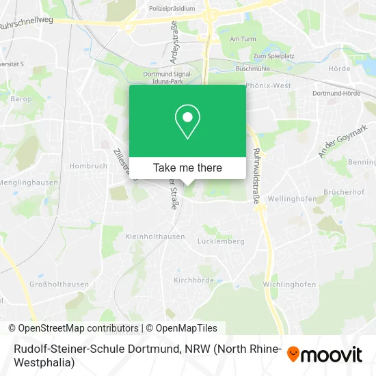 Карта Rudolf-Steiner-Schule Dortmund