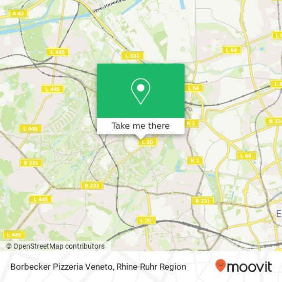 Карта Borbecker Pizzeria Veneto