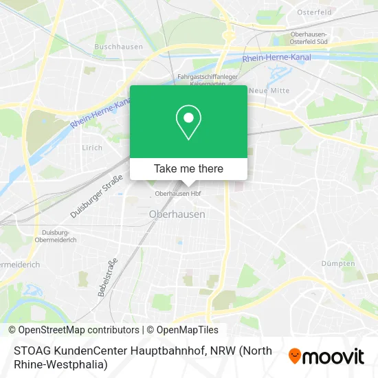 Карта STOAG KundenCenter Hauptbahnhof