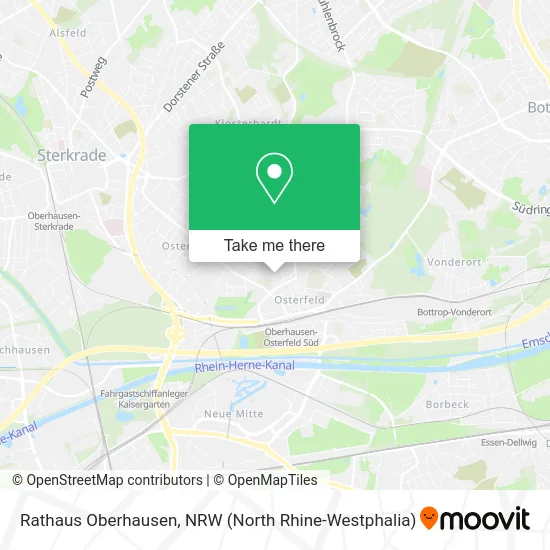 Rathaus Oberhausen map