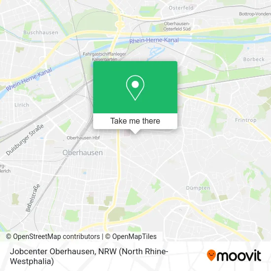 Карта Jobcenter Oberhausen