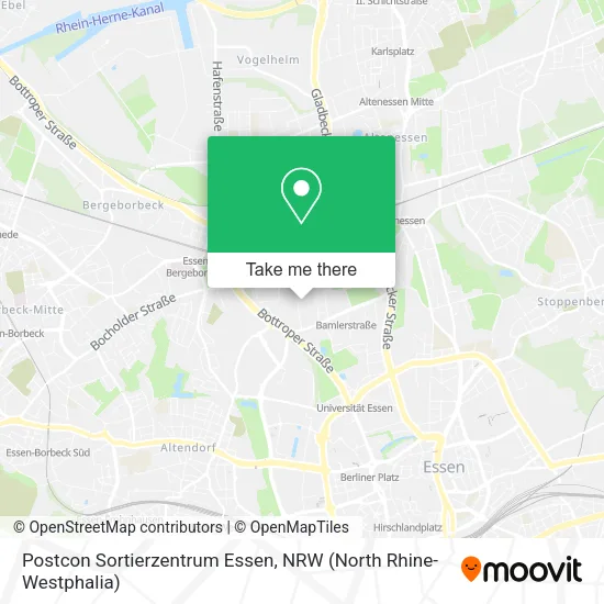 Карта Postcon Sortierzentrum Essen
