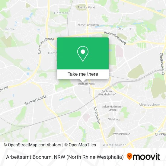 Карта Arbeitsamt Bochum