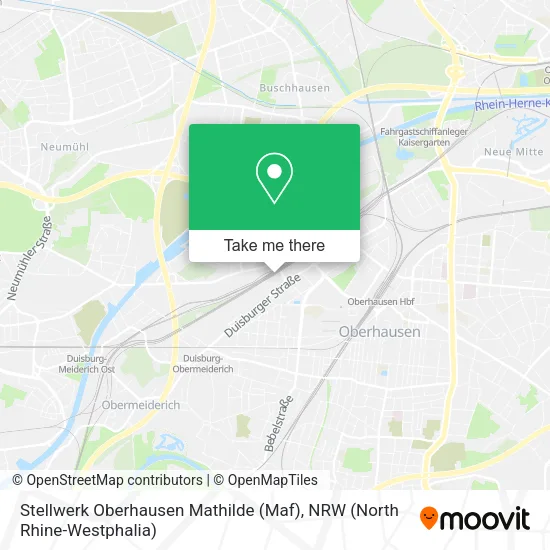 Карта Stellwerk Oberhausen Mathilde (Maf)