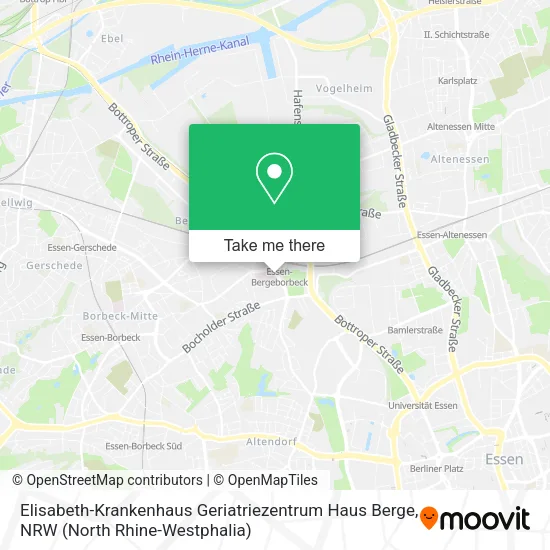 Карта Elisabeth-Krankenhaus Geriatriezentrum Haus Berge