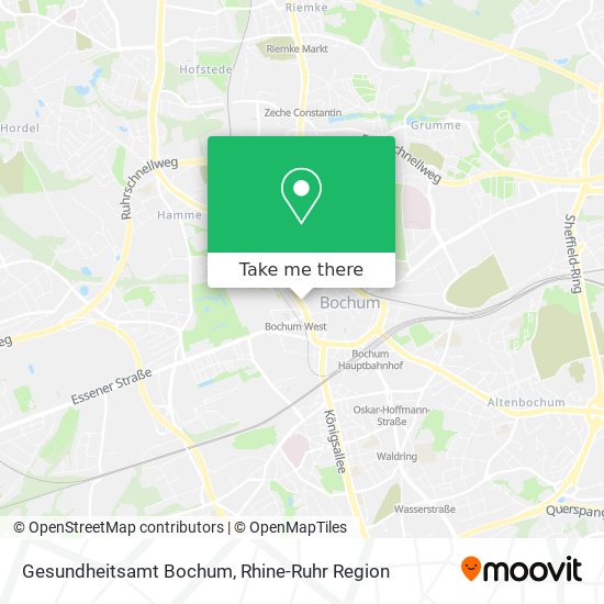 Карта Gesundheitsamt Bochum