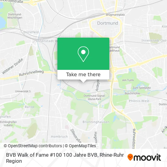 Карта BVB Walk of Fame #100 100 Jahre BVB