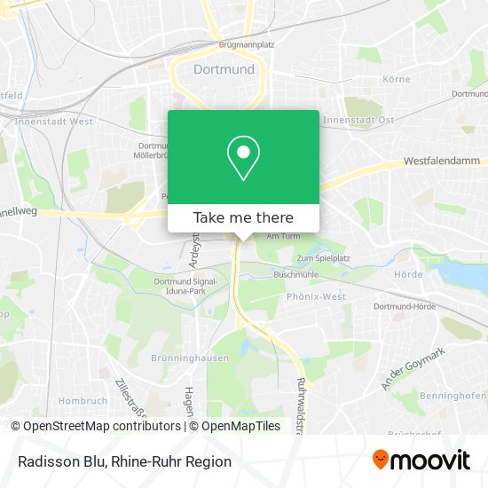 Radisson Blu map