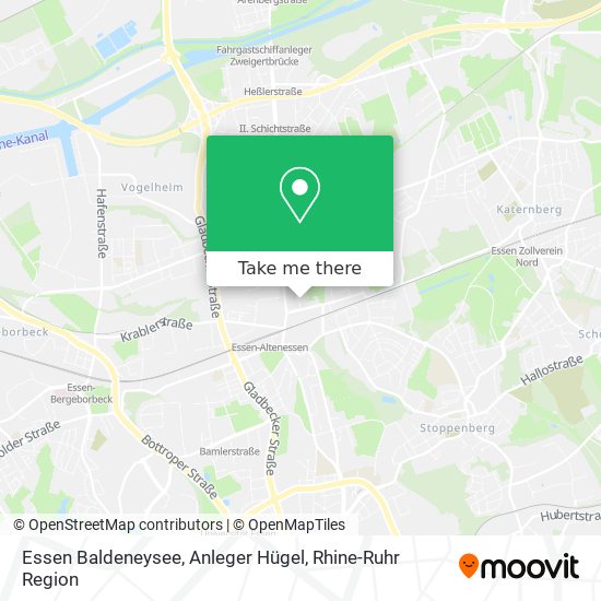 Essen Baldeneysee, Anleger Hügel map