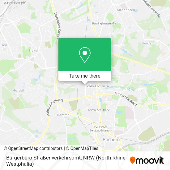Карта Bürgerbüro Straßenverkehrsamt