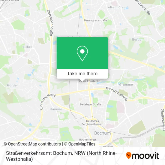 Карта Straßenverkehrsamt Bochum