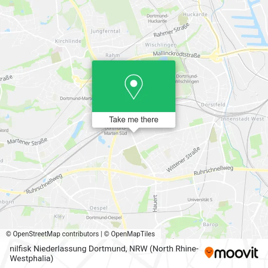 Карта nilfisk Niederlassung Dortmund
