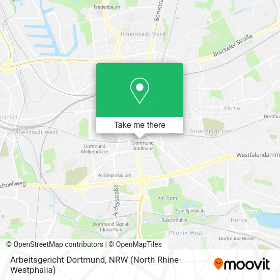 Карта Arbeitsgericht Dortmund