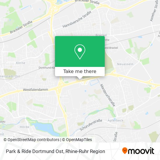 Park & Ride Dortmund Ost map