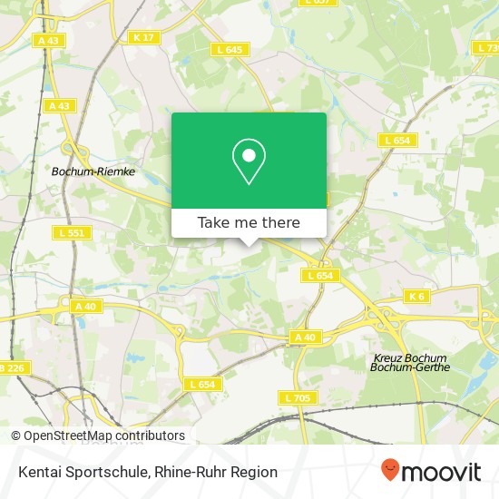 Kentai Sportschule map