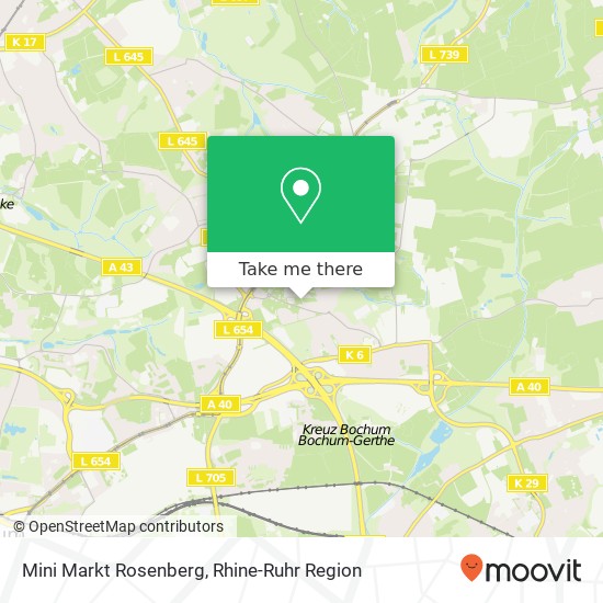 Mini Markt Rosenberg map