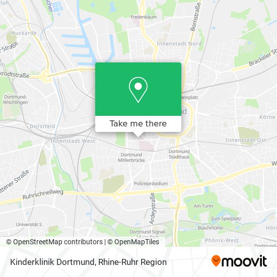 Kinderklinik Dortmund map