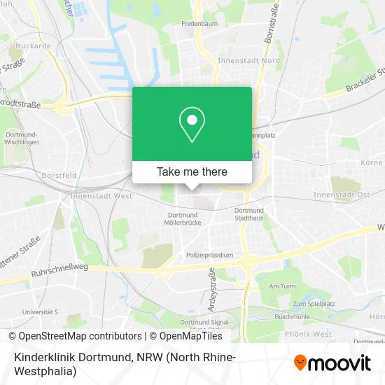 Kinderklinik Dortmund map