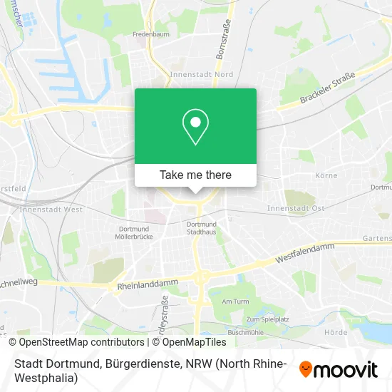 Stadt Dortmund, Bürgerdienste map
