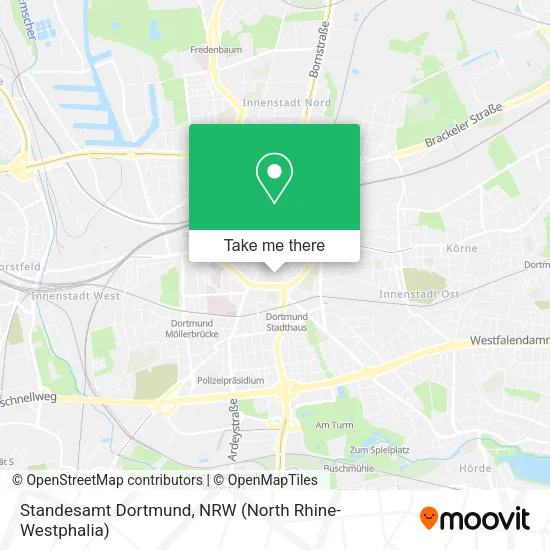 Карта Standesamt Dortmund