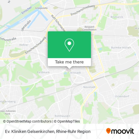 Ev. Kliniken Gelsenkirchen map