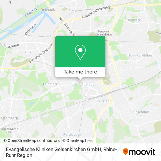 Evangelische Kliniken Gelsenkirchen GmbH map