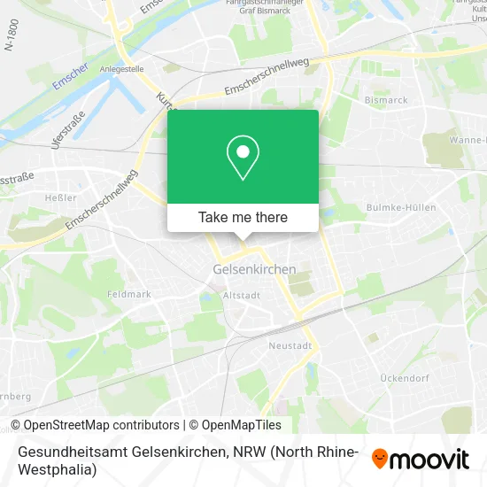 Карта Gesundheitsamt Gelsenkirchen