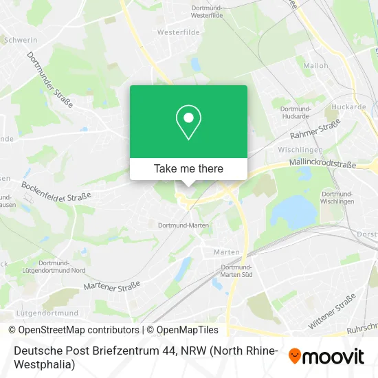 Карта Deutsche Post Briefzentrum 44