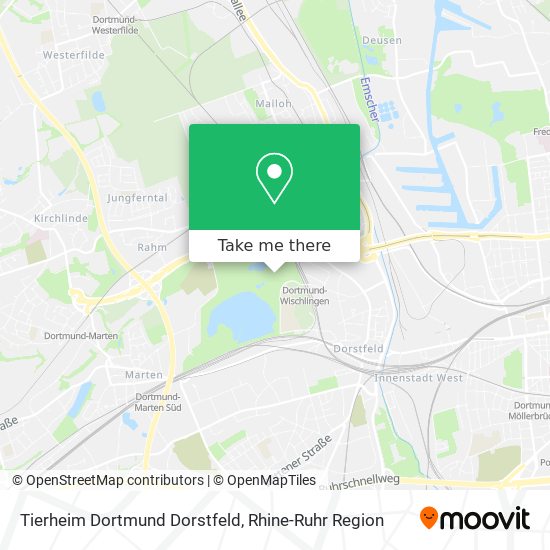 Tierheim Dortmund Dorstfeld map
