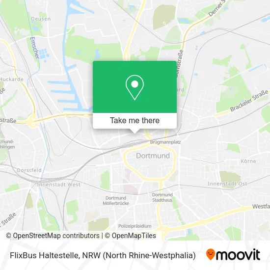 Карта FlixBus Haltestelle