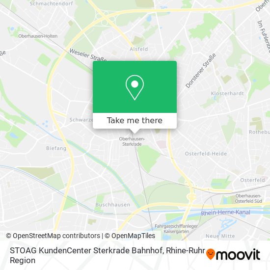 STOAG KundenCenter Sterkrade Bahnhof map