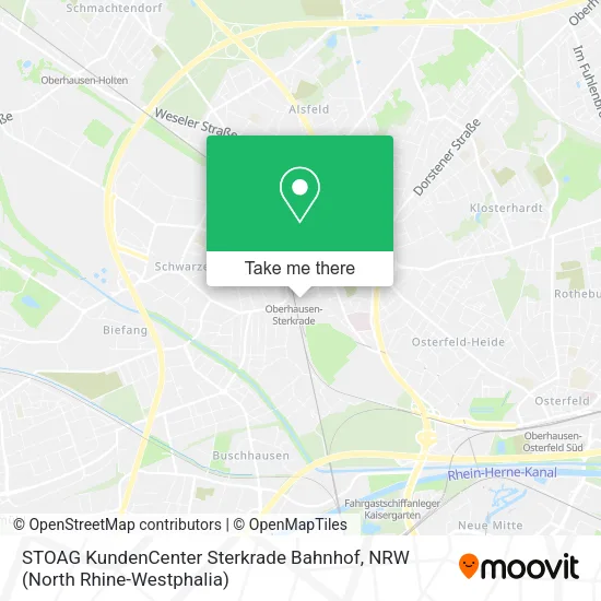 Карта STOAG KundenCenter Sterkrade Bahnhof
