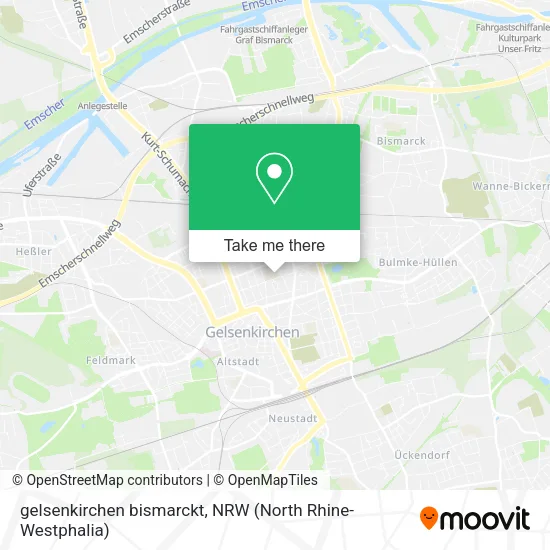 Карта gelsenkirchen bismarckt