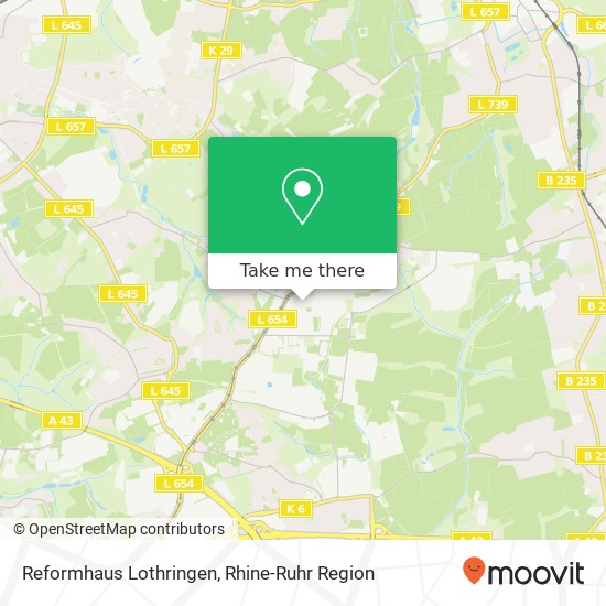 Reformhaus Lothringen map