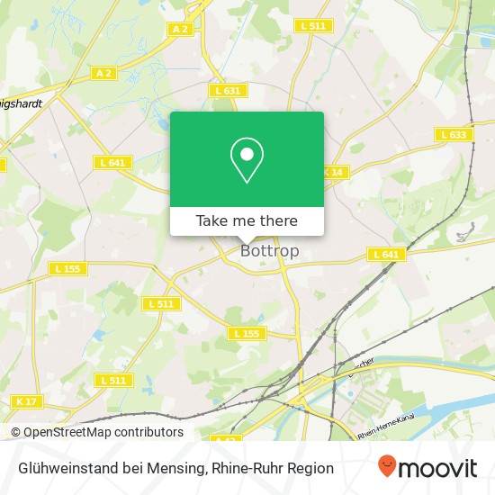 Glühweinstand bei Mensing map