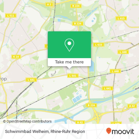 Schwimmbad Welheim map