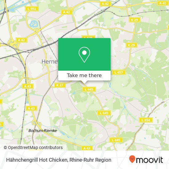 Hähnchengrill Hot Chicken map