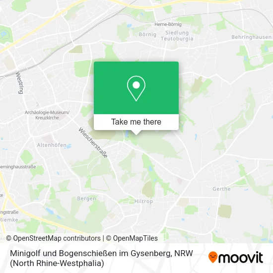 Карта Minigolf und Bogenschießen im Gysenberg