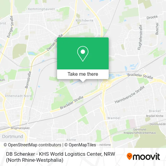 Карта DB Schenker - KHS World Logistics Center