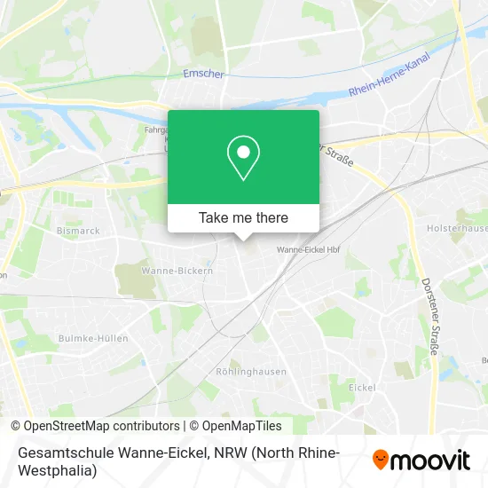 Карта Gesamtschule Wanne-Eickel