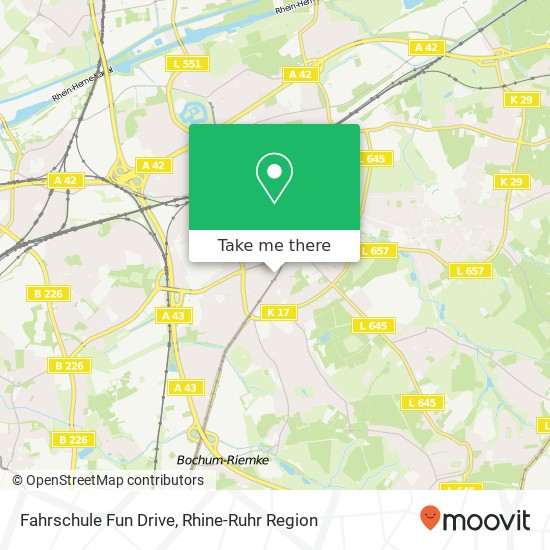 Fahrschule Fun Drive map