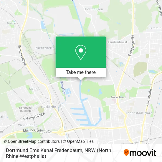 Карта Dortmund Ems Kanal  Fredenbaum