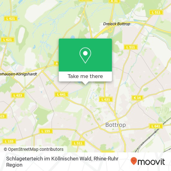 Schlageterteich im Köllnischen Wald map