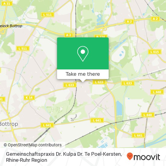 Карта Gemeinschaftspraxis Dr. Kulpa Dr. Te Poel-Kersten